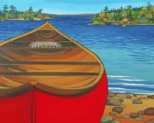 The Red Canoe Diamond Paintings