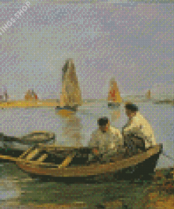 The Estuary By Eugène Louis Boudin Diamond Paintings