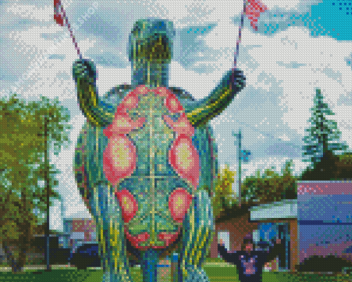 Tommy Turtle Canadian Landmark Diamond Paintings