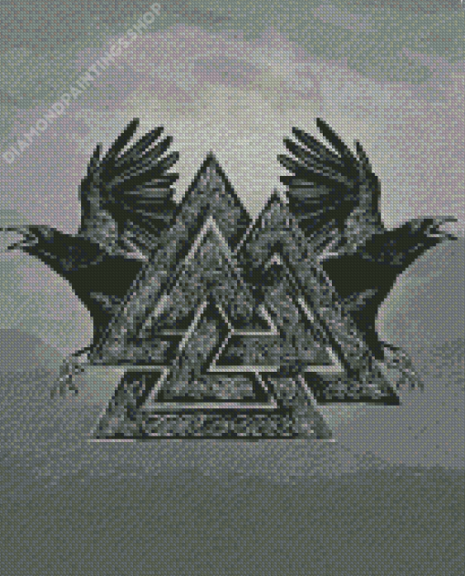 Valknut Viking Diamond Paintings