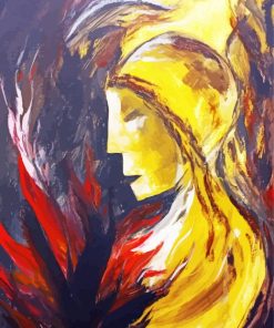 Abstract Woman On Fire Diamond Paintings
