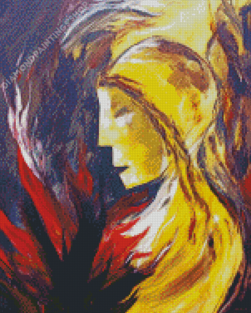 Abstract Woman On Fire Diamond Paintings