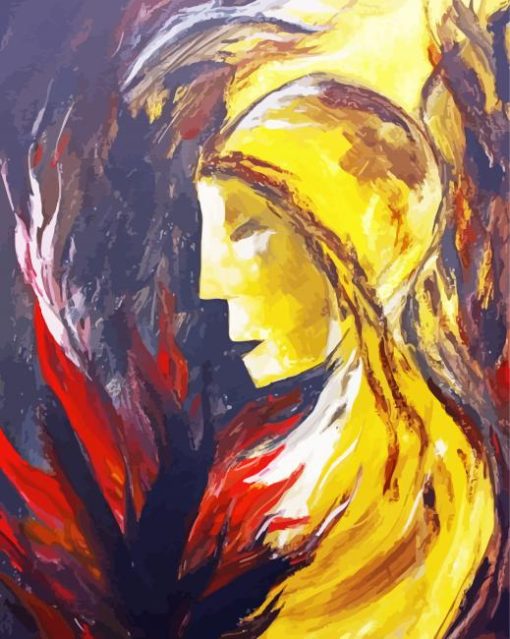 Abstract Woman On Fire Diamond Paintings