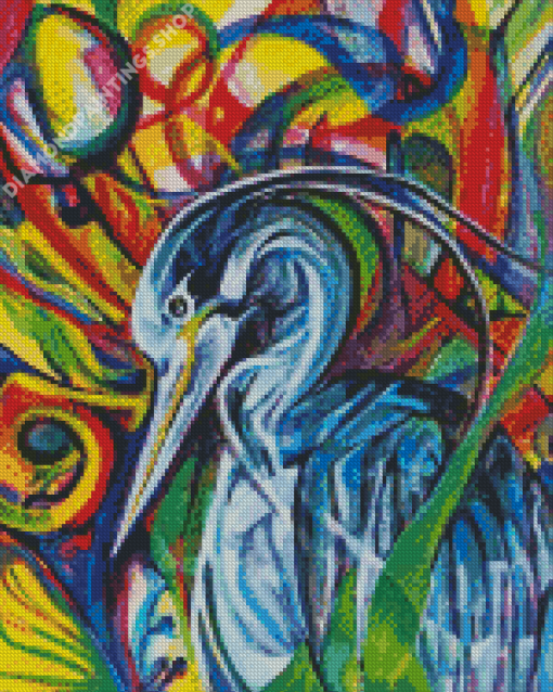 Abstract Heron Art Diamond Paintings