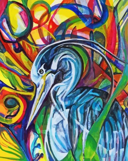 Abstract Heron Art Diamond Paintings