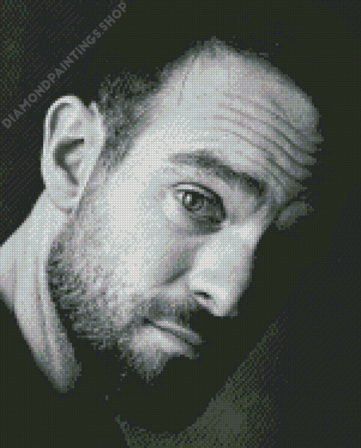 Black And White Charlie Cox Diamond Paintings