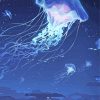 Blue Galaxy Jellyfish Diamond Paintings