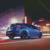 Blue Hyundai Veloster Diamond Paintings