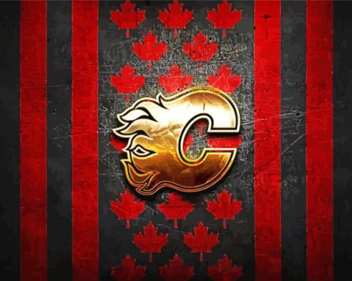 Calgary Flames Logo Diamond Paintings