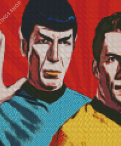Captain Kirk Spock Pop Art Diamond Paintings