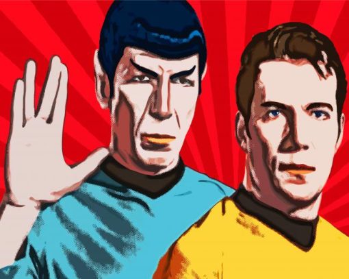 Captain Kirk Spock Pop Art Diamond Paintings