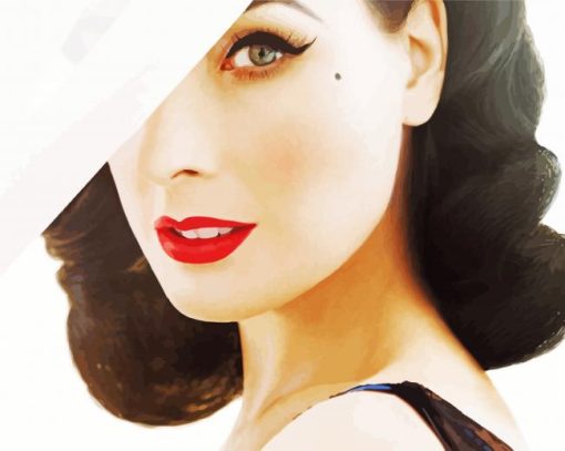 Dita Von Teese Face Diamond Paintings