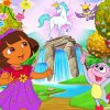 Dora The Explorer Animation Diamond Paintings