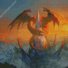 Dragon Castle Tower Diamond Paintings