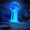 Fantasy Moonlight Waterfall Diamond Paintings