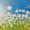 Field Of Daisies Art Diamond Paintings