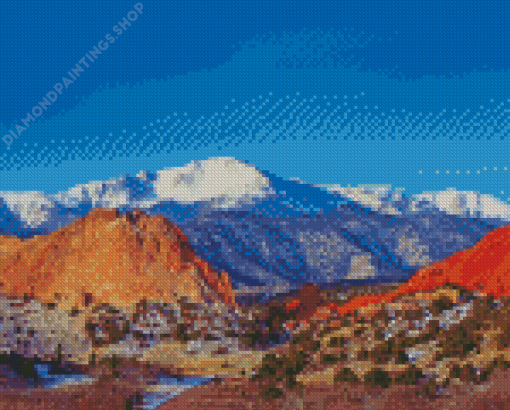 Garden Of The Gods Colorado Pikes Peak Diamond Paintings