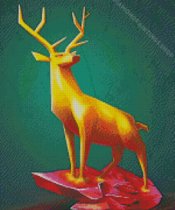 Gold Deer Diamond Paintings