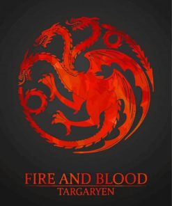 House Targaryen Fire And Blood Diamond Paintings
