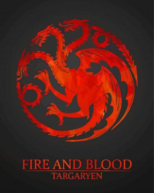 House Targaryen Fire And Blood Diamond Paintings