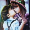 Little Couple Hugging Diamond Paintings