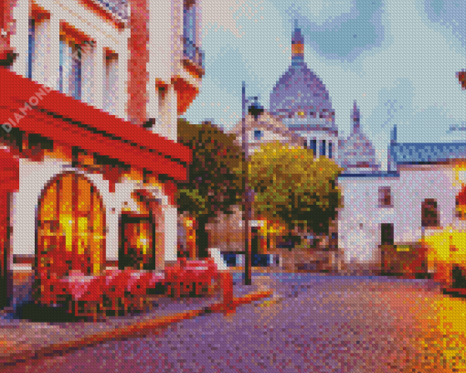 Montmartre Night Time Diamond Paintings