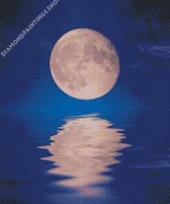Moon Over Ocean Diamond Paintings