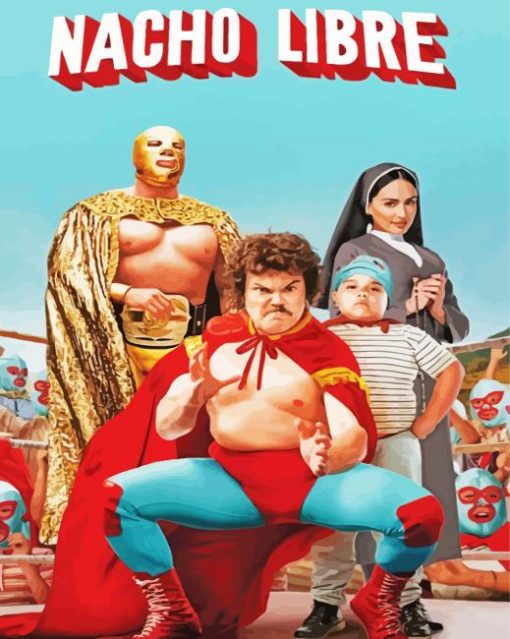 Nacho Libre Film Poster Diamond Paintings