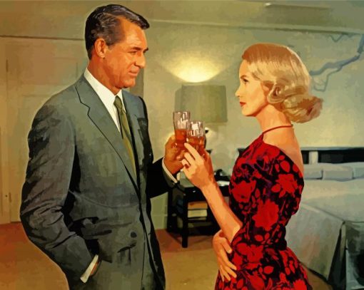 North by Northwest Cary Grant And Eva Marie Diamond Paintings