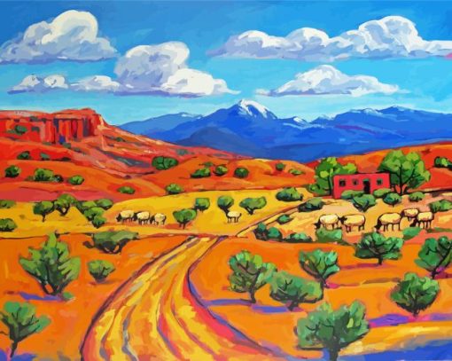 Pueblo Landscapes Diamond Paintings