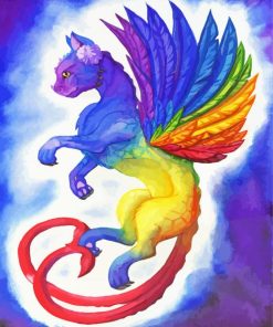Rainbow Dragon Animal Art Diamond Paintings