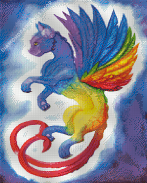 Rainbow Dragon Animal Art Diamond Paintings