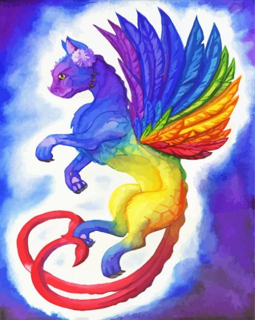 Rainbow Dragon Animal Art Diamond Paintings