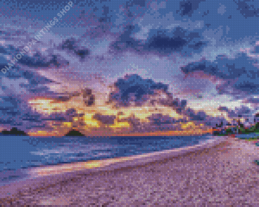 Hawaii Seascape Dawn Diamond Paintings