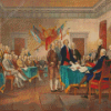Signing Of The Declaration Of Independence Art Diamond Paintings