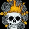 Skull Queen And Roses Diamond Paintings