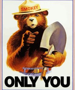 Smokey Bear Poster Diamond Paintings