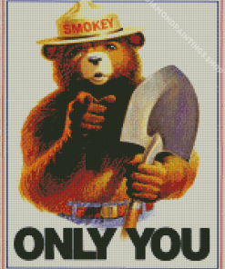 Smokey Bear Poster Diamond Paintings