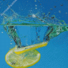 Splash Lime Into Water Diamond Paintings
