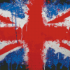 Splatter British Flag Diamond Paintings