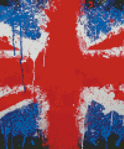 Splatter British Flag Diamond Paintings
