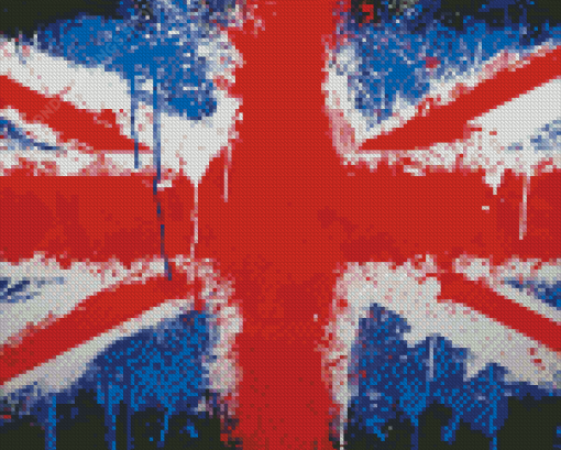 Splatter British Flag Diamond Paintings