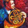 The Horn Player Art Diamond Paintings