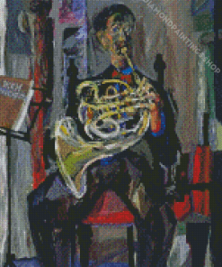 The Horn Player Diamond Paintings