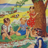 The Vintage Children Diamond Paintings