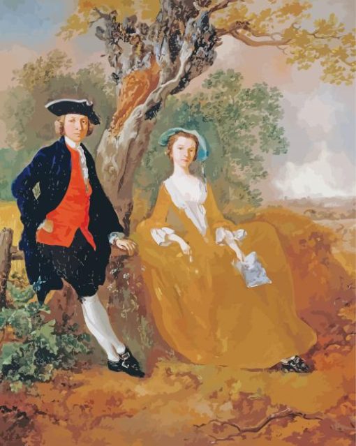 Victorian Couple In Countryside Diamond Paintings