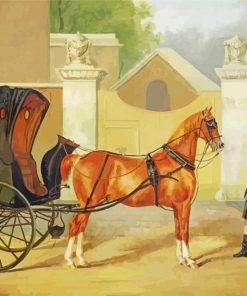 Victorian Horse And Carriage Diamond Paintings