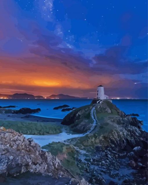 Ynys Llanddwyn At Night Diamond Paintings