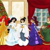Aesthetic Disney Christmas Princesses Diamond Paintings