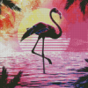 Aesthetic Flamingo Retro Diamond Paintings